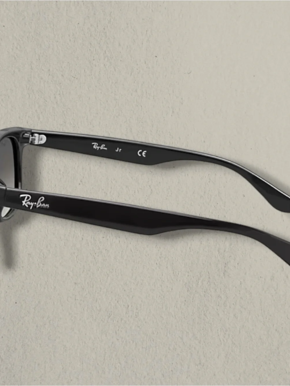 Ray-Ban Junior Wayfarer Black Sunglasses Grey Lenses Youth Size